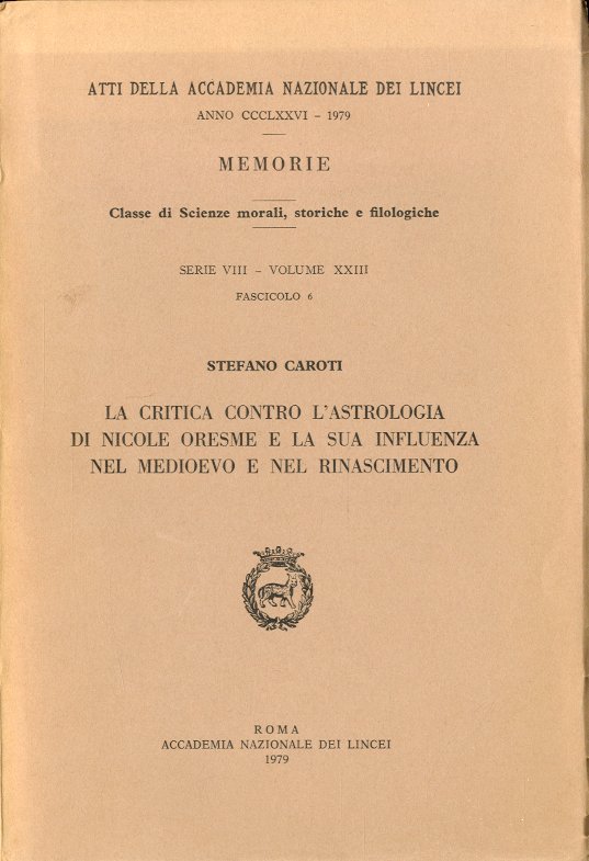 La critica contro l'astrologia di Nicole Oresme e la sua …