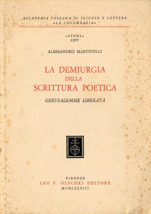 La demiurgia della scrittura poetica.