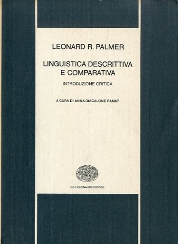Linguistica descrittiva e comparativa.