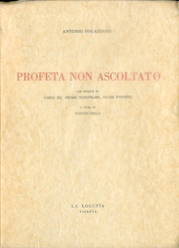 Profeta non ascoltato.