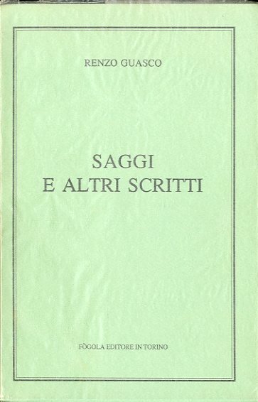 Saggi e altri scritti.