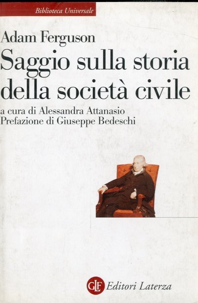 Saggio sulla storia della societa' civile. | Immagine principale