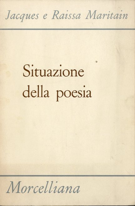 Situazione della poesia.