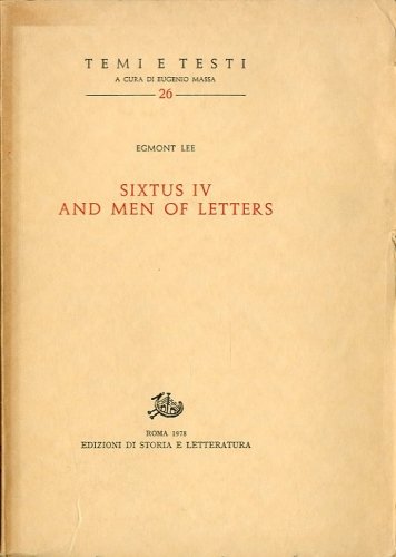 Sixtus IV and men of letters.