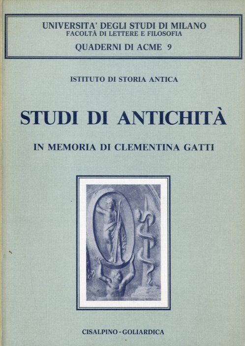 Studi di antichita' in memoria di Clementina Gatti.