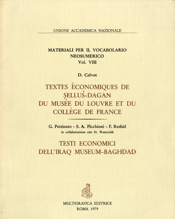 Textes economiques de Sellus-Dagan du Musee du Louvre et du …