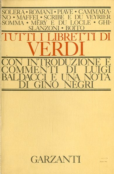 Tutti i libretti di Verdi.