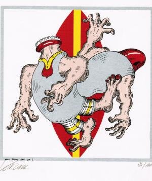 12-Finger-Lehre. (Signiert und numeriert).