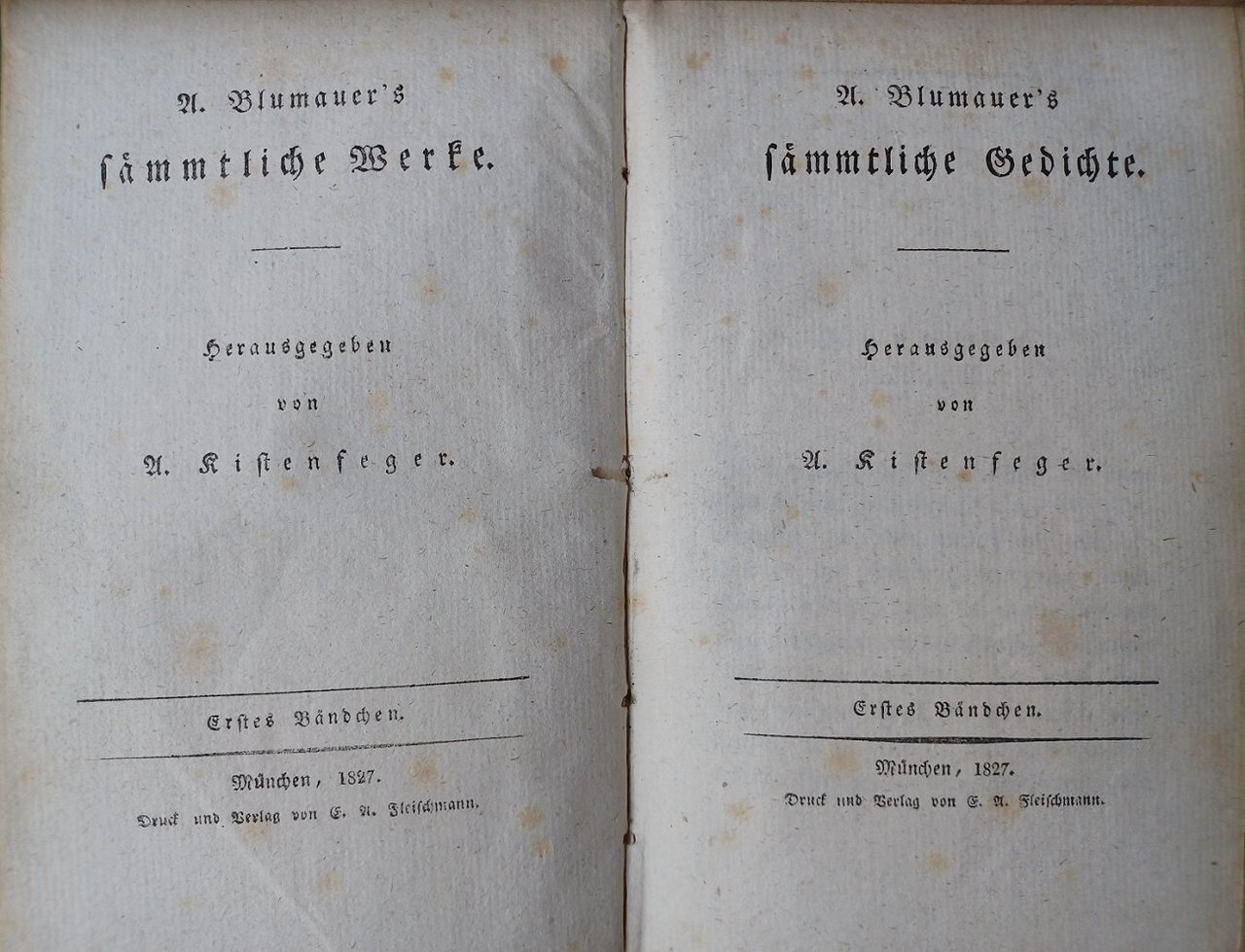 A. Blumauer's sämmtliche Gedichte.