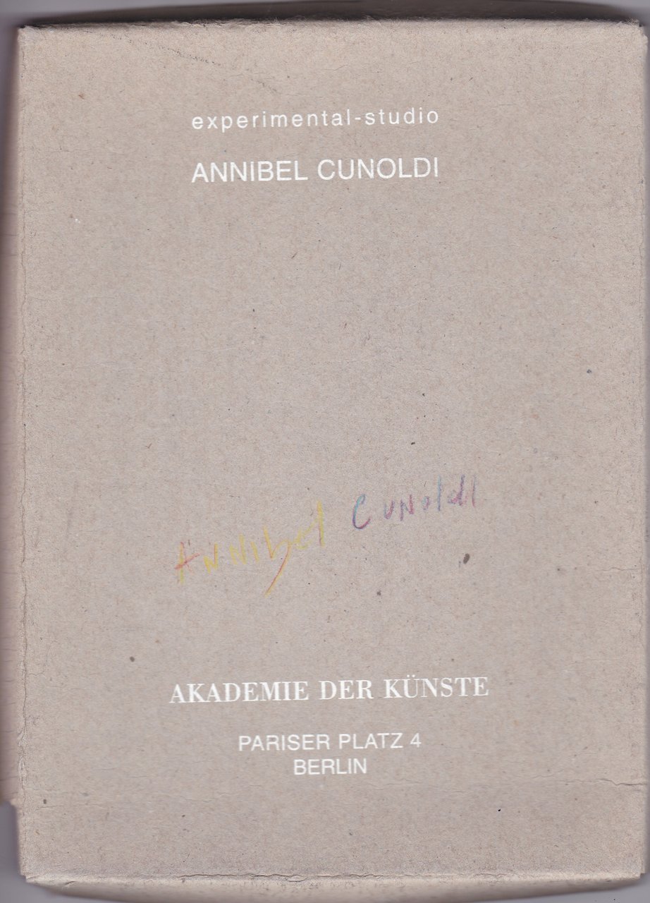 Annibel Cunoldi. Grund-Wege / Sprach-Raum.