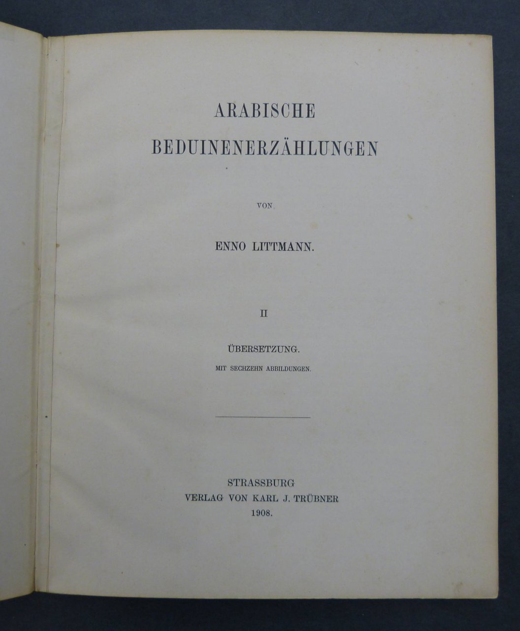Arabische Beduinenerzählungen.