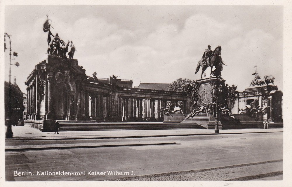 Berlin. Nationaldenkmal Kaiser Wilhelm I. (Echte Photographie).