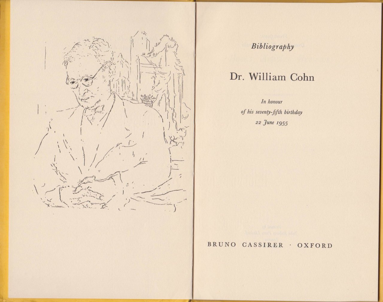 Bibliography Dr. William Cohn.