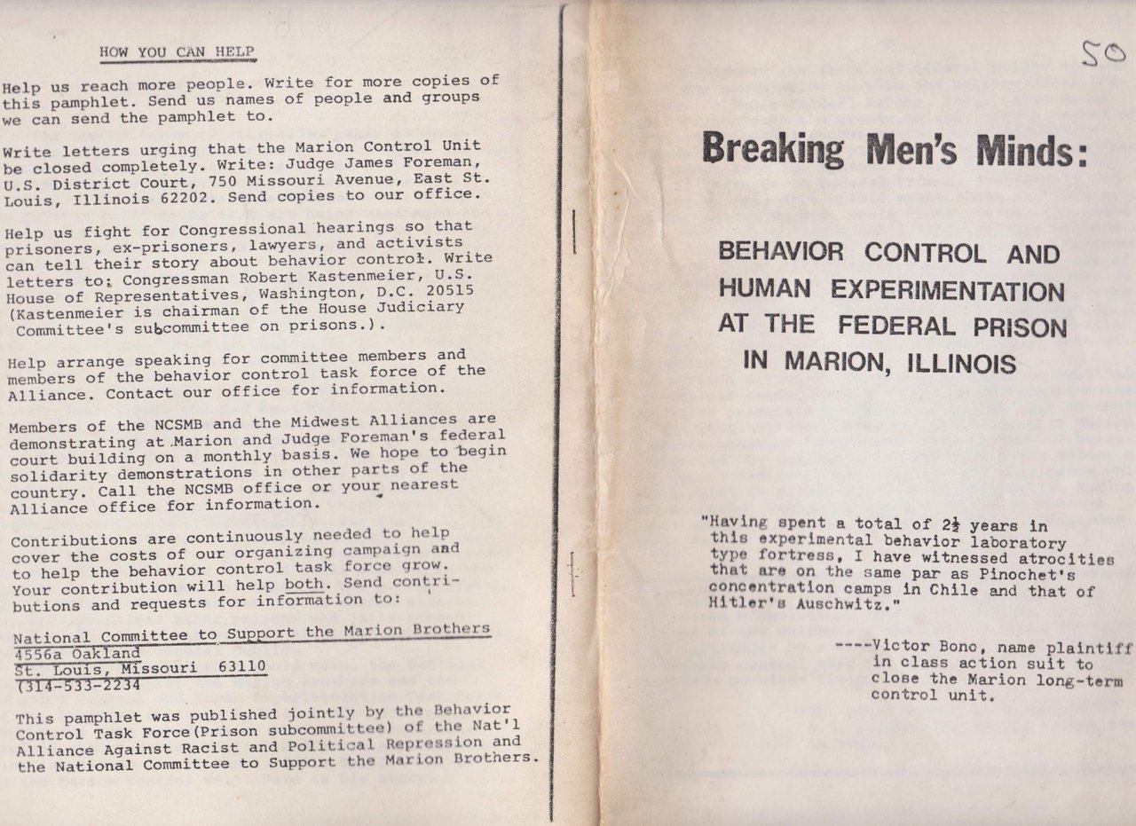 Breaking Men's Minds. Behavior Control and Human Experimentation at the …