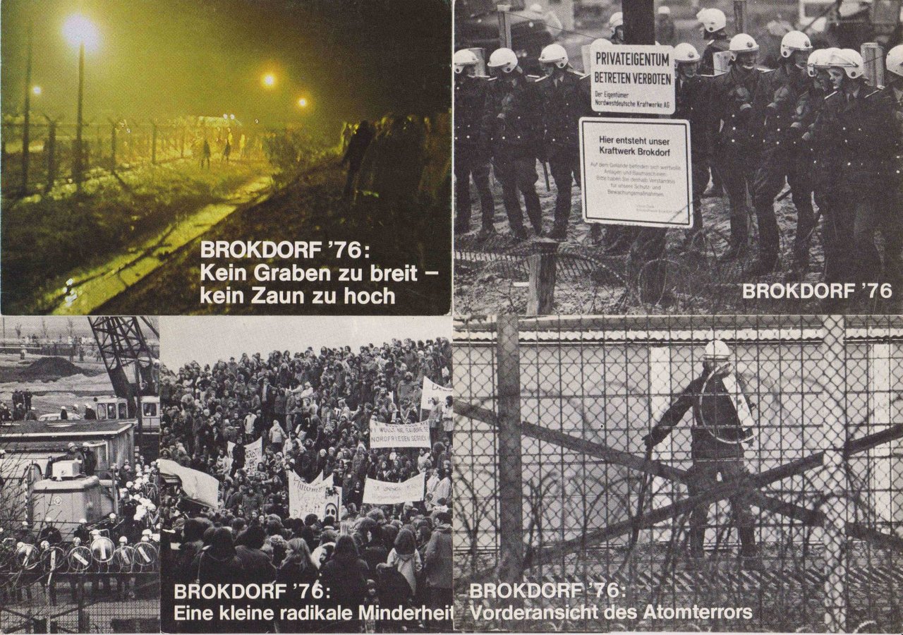 Brokdorf '76. (5 Ansichtskarten).