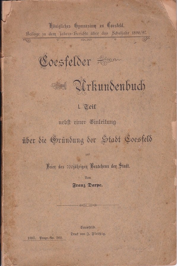 Coesfelder Urkundenbuch.