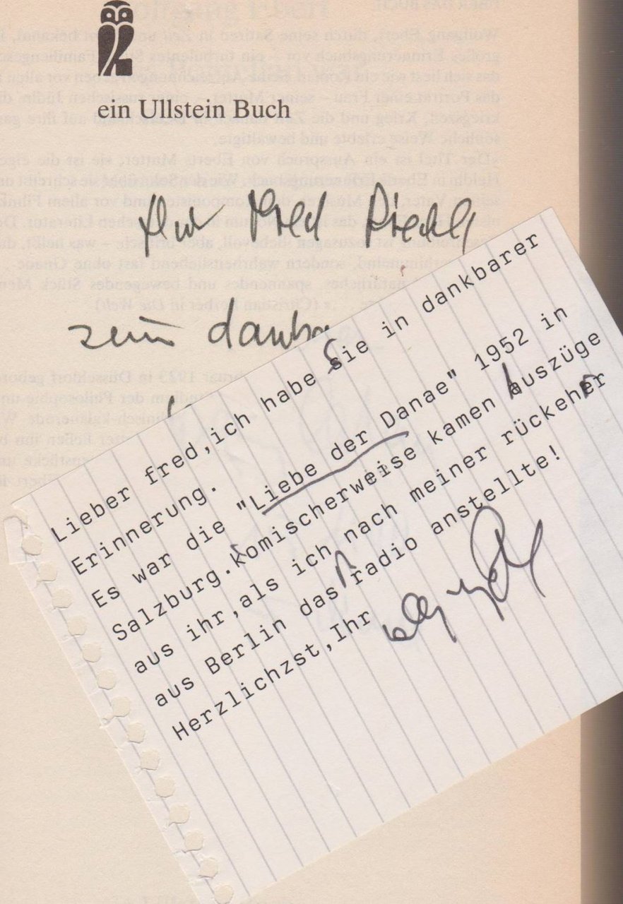 Das Porzellan war so nervös. (Widmung!).