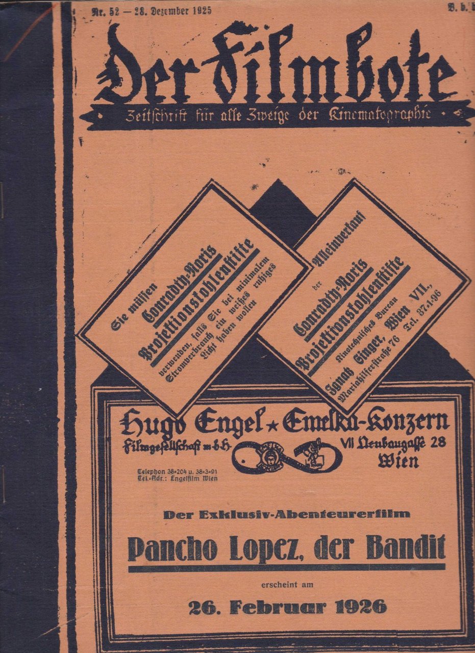 Der Filmbote Nr. 52 vom 28. Dezember 1925.