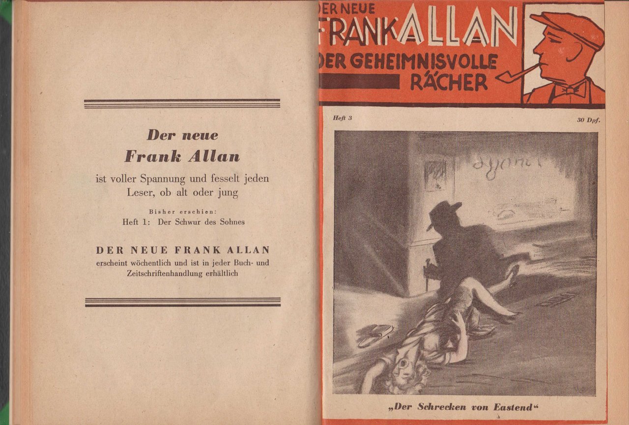 Der neue Frank Allan. Der geheimnisvolle Rächer. Heft 1-10 (in …