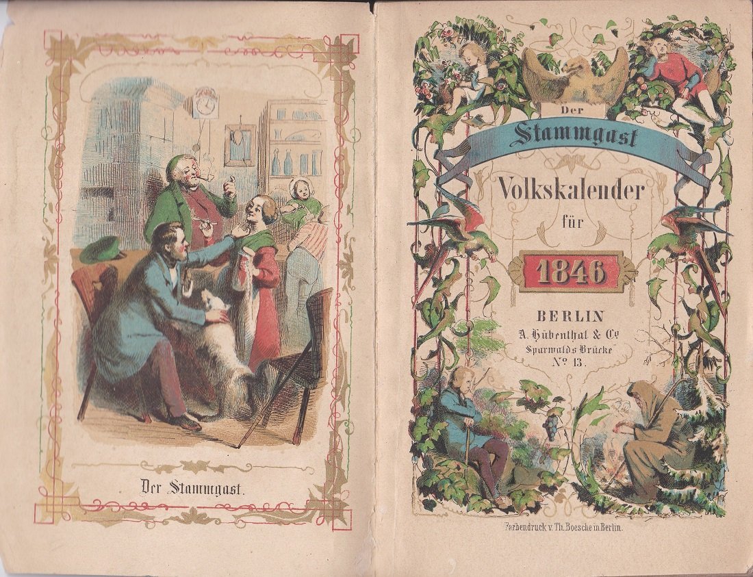 Der Stammgast. Volkskalender für das Gemeinjahr 1846.