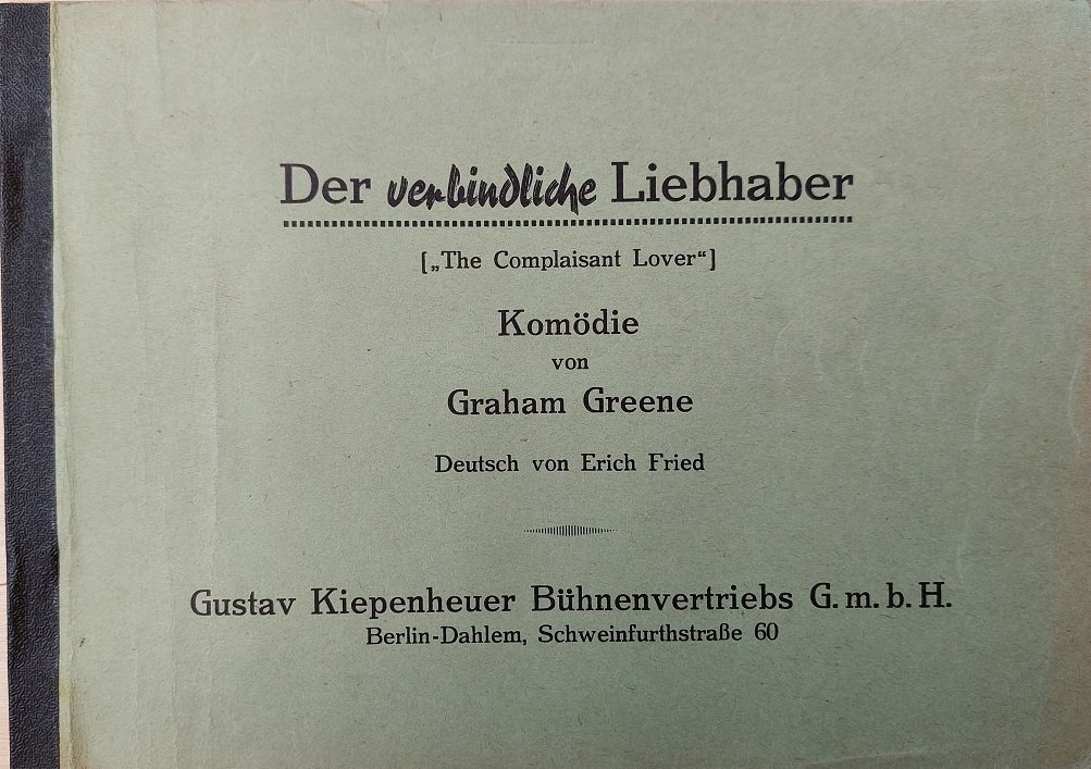 Der verbindliche Liebhaber. ("The Comlaisant Lover")