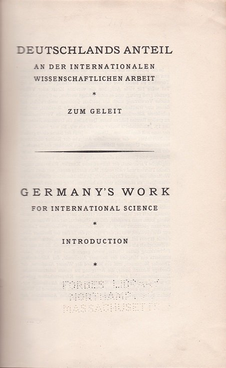 Deutsche Bücher / German Books. Eine Auswahl der wichtigsten Erscheinungen …
