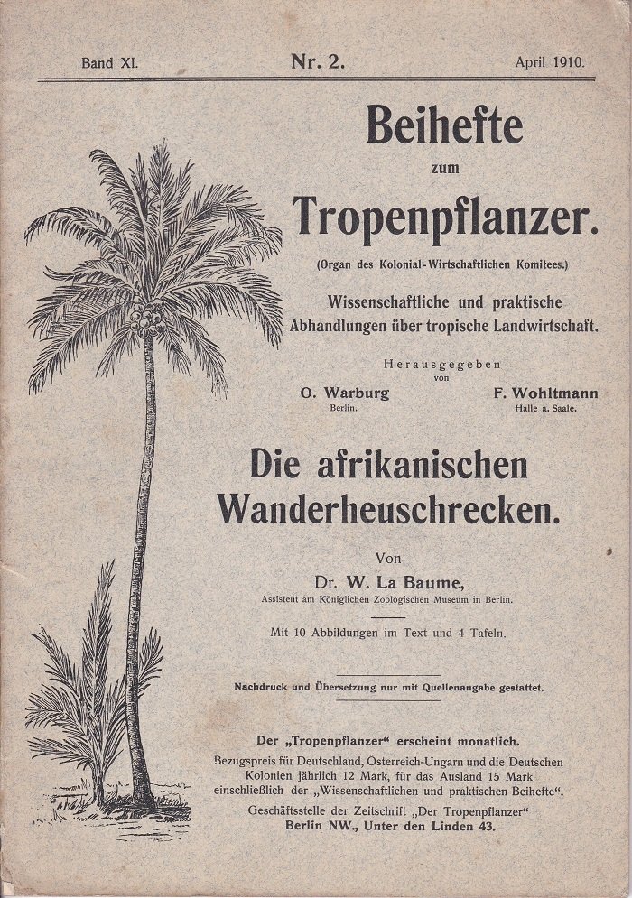 Die afrikanischen Wanderheuschrecken.