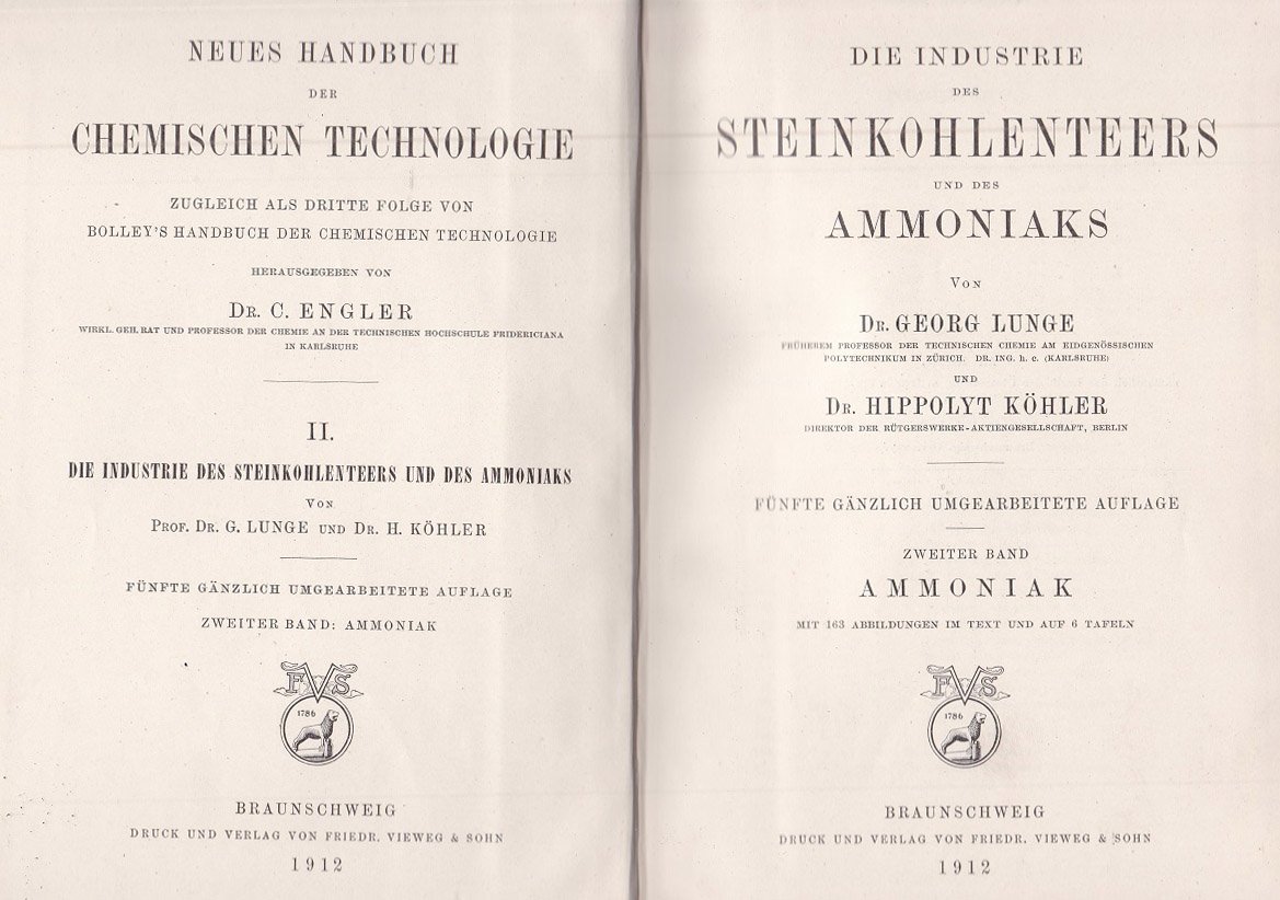 Die Industrie des Steinkohlenteers und des Ammoniaks.
