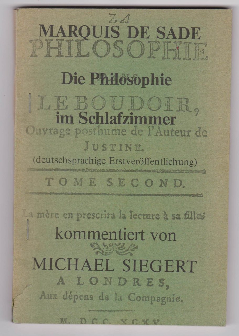 Die Philosophie im Schlafzimmer.