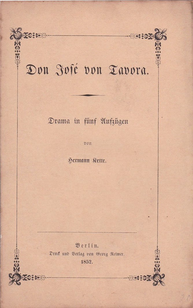 Don Jose von Tavora.