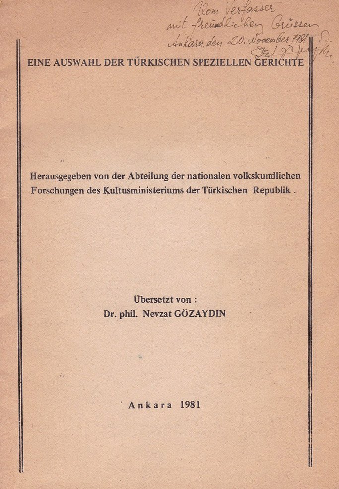 Eine Auswahl der türkischen speziellen Gerichte.