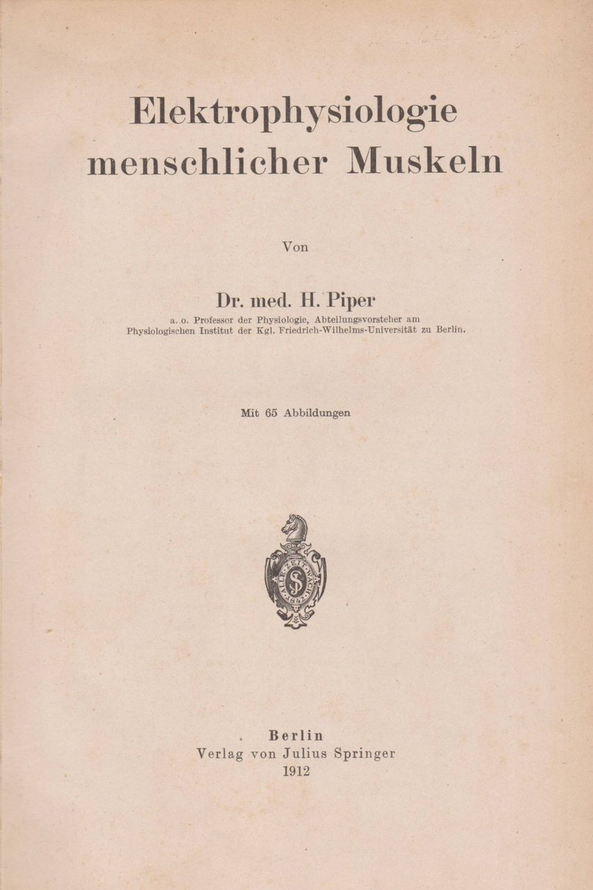 Elektrophysiologie menschlicher Muskeln.