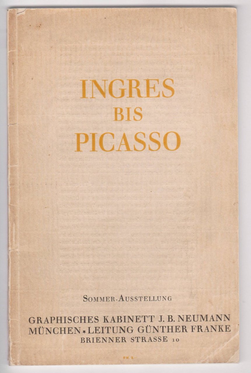 Französische Graphik von Ingres bis Picasso.