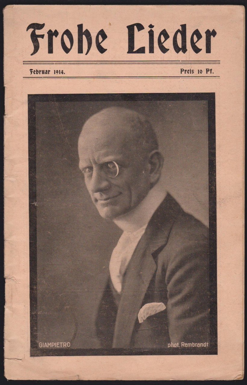 Frohe Lieder. Februar 1914.