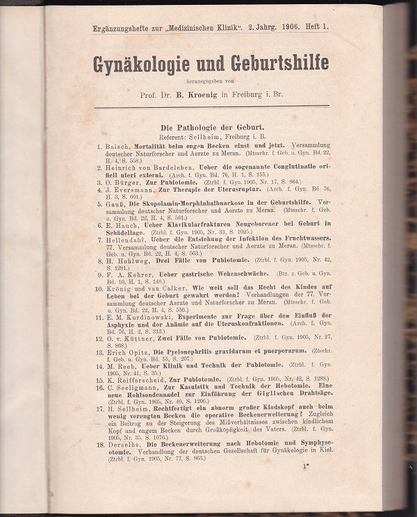 Gynäkologie und Geburtshilfe.