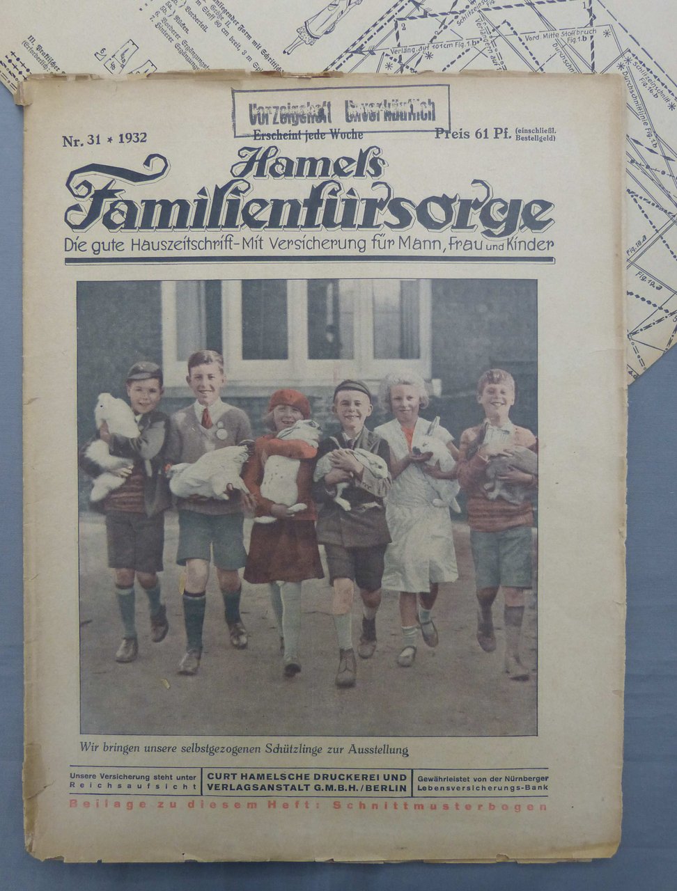 Hamels Familienfürsorge. Nr. 31, 1932.