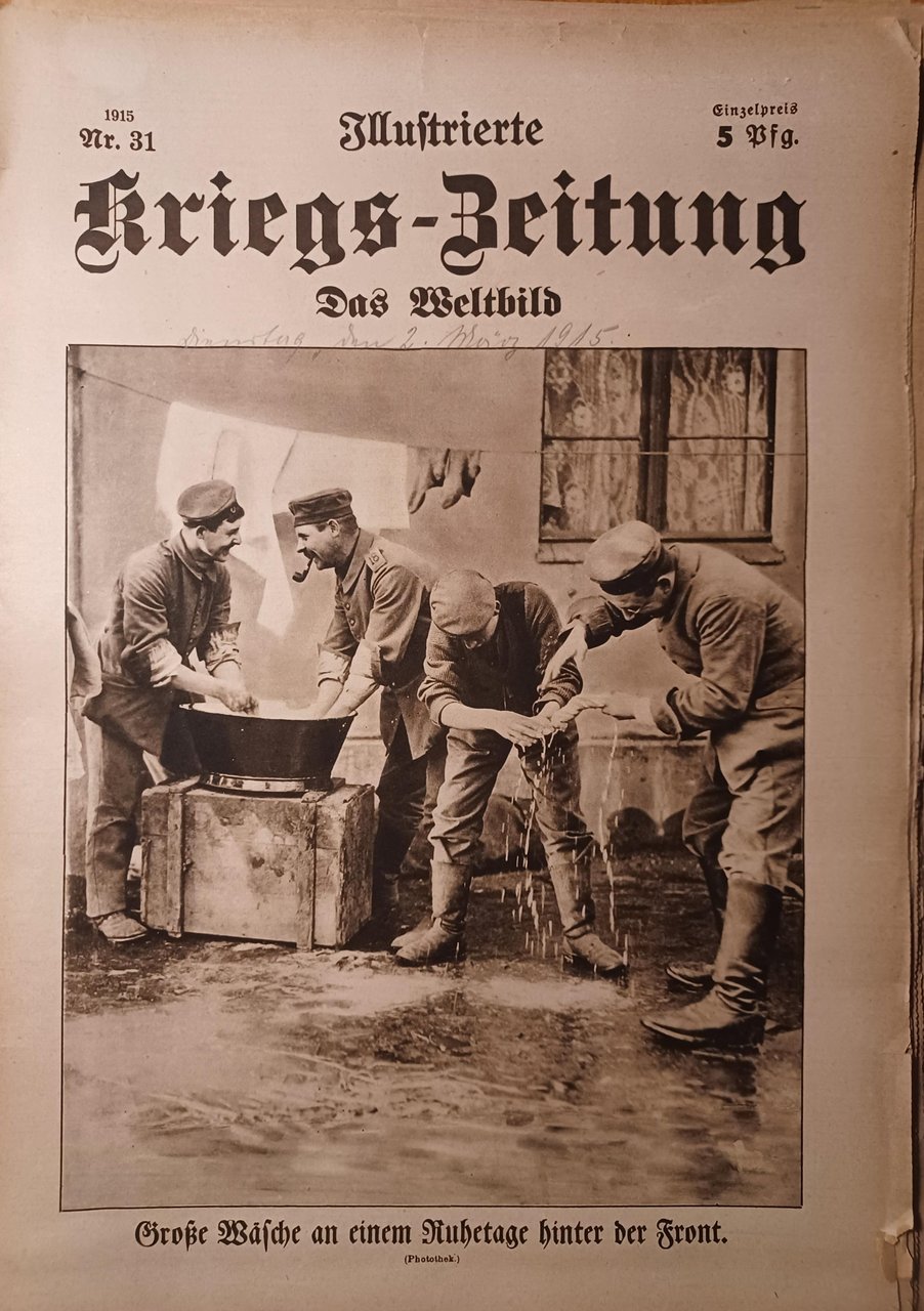 Illustrierte Kriegs-Zeitung. 39 Ausgaben aus dem Jahr 1915.