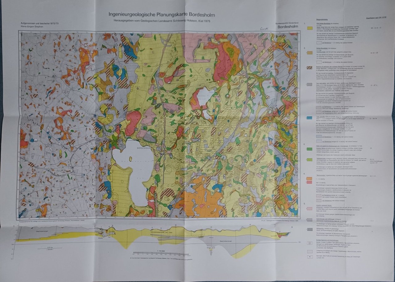 Ingenieurgeologische Planungskarte Bordesholm.