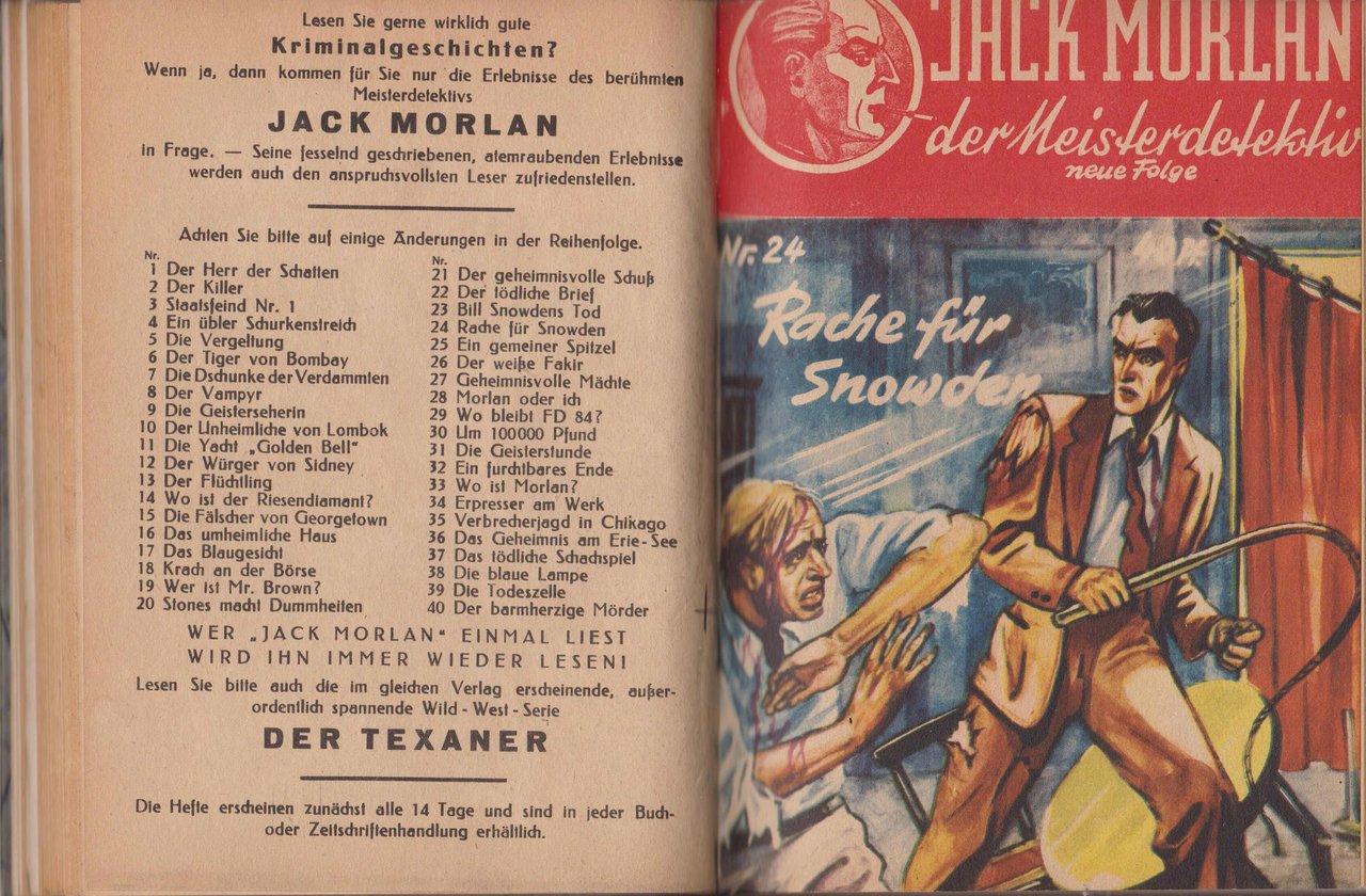 Jack Morlan, der Meisterdetektiv. Heft 21 - 30 (in 1 …