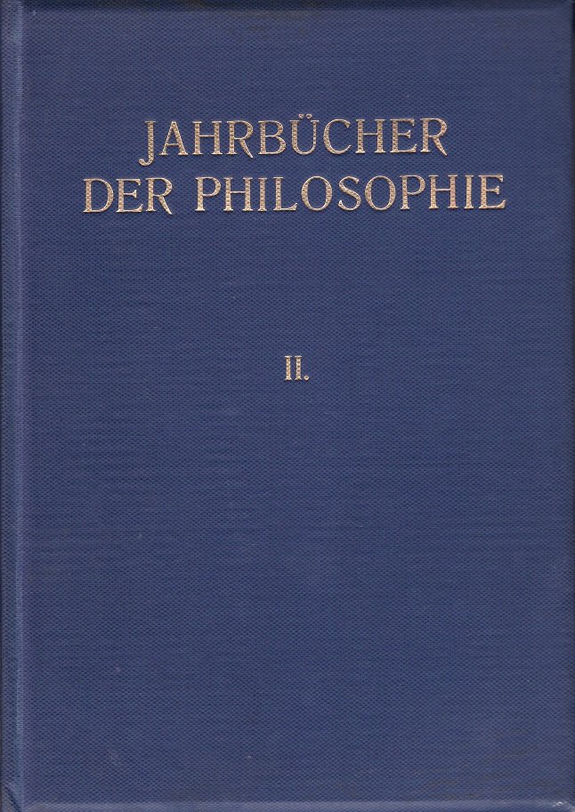 Jahrbücher der Philosophie.