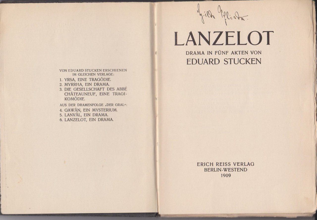 Lanzelot. (Erstausgabe!).