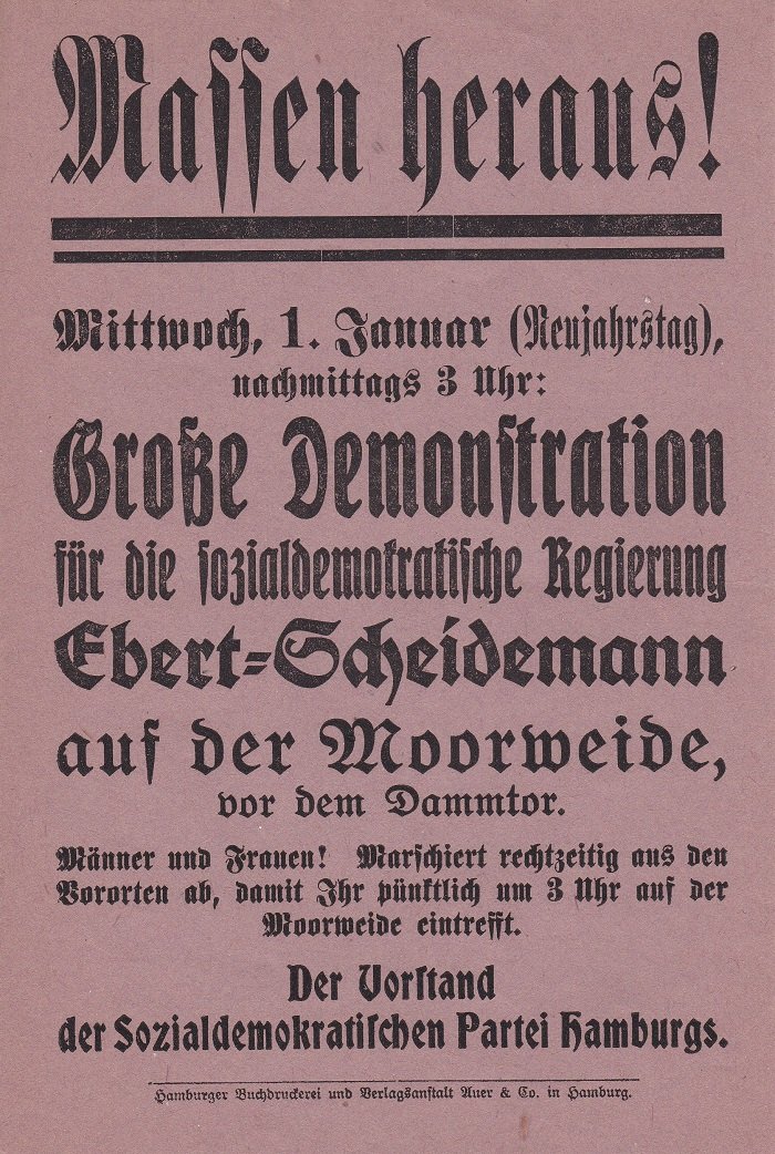 Massen heraus! Mittwoch, 1. Januar (Neujahrstag), nachmittags 3 Uhr: Große …