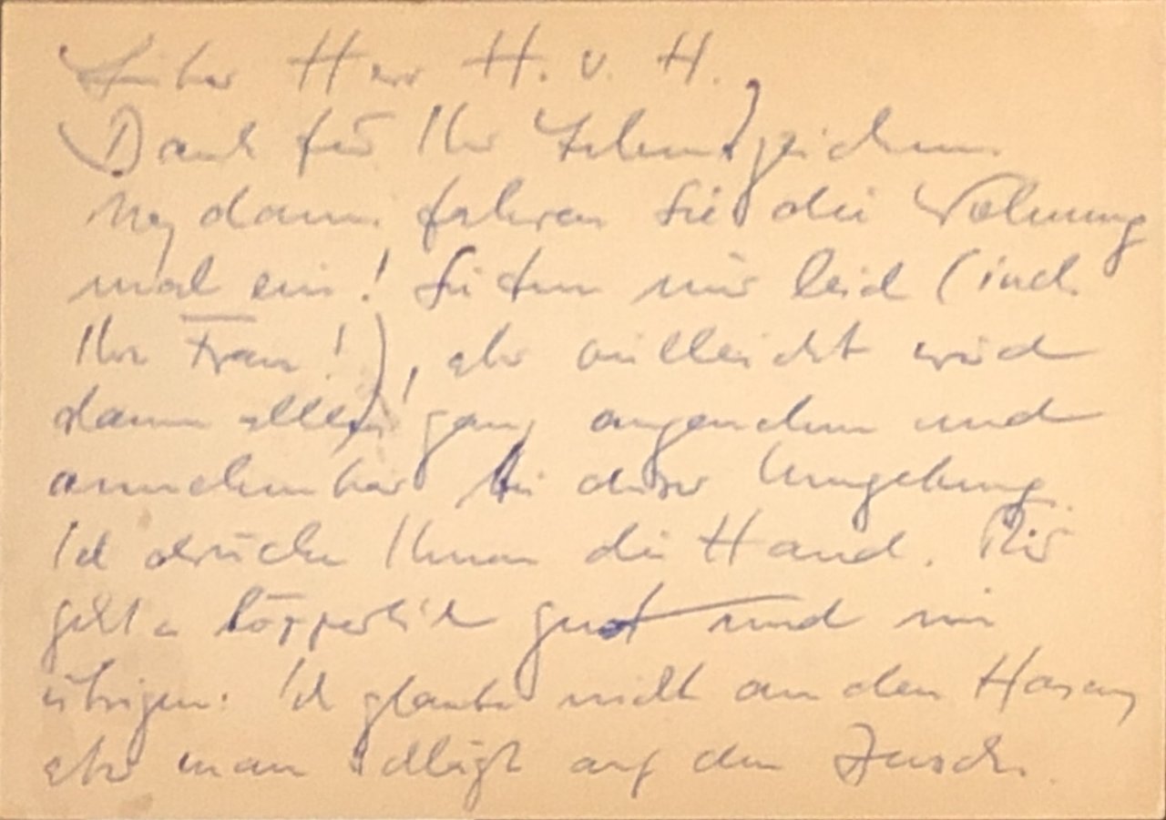 Original-Postkarte des Autors Reiner Kunze an einen ihm bekannten Theologen …