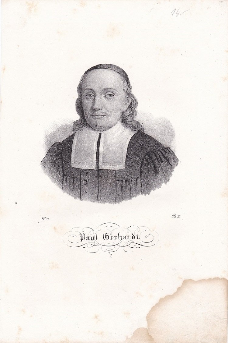 Porträt / Bildnis von Paul Gerhardt (1607-1676).