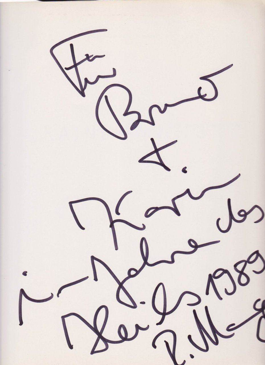 Rainer Mang. (Künstlerwidmung!).