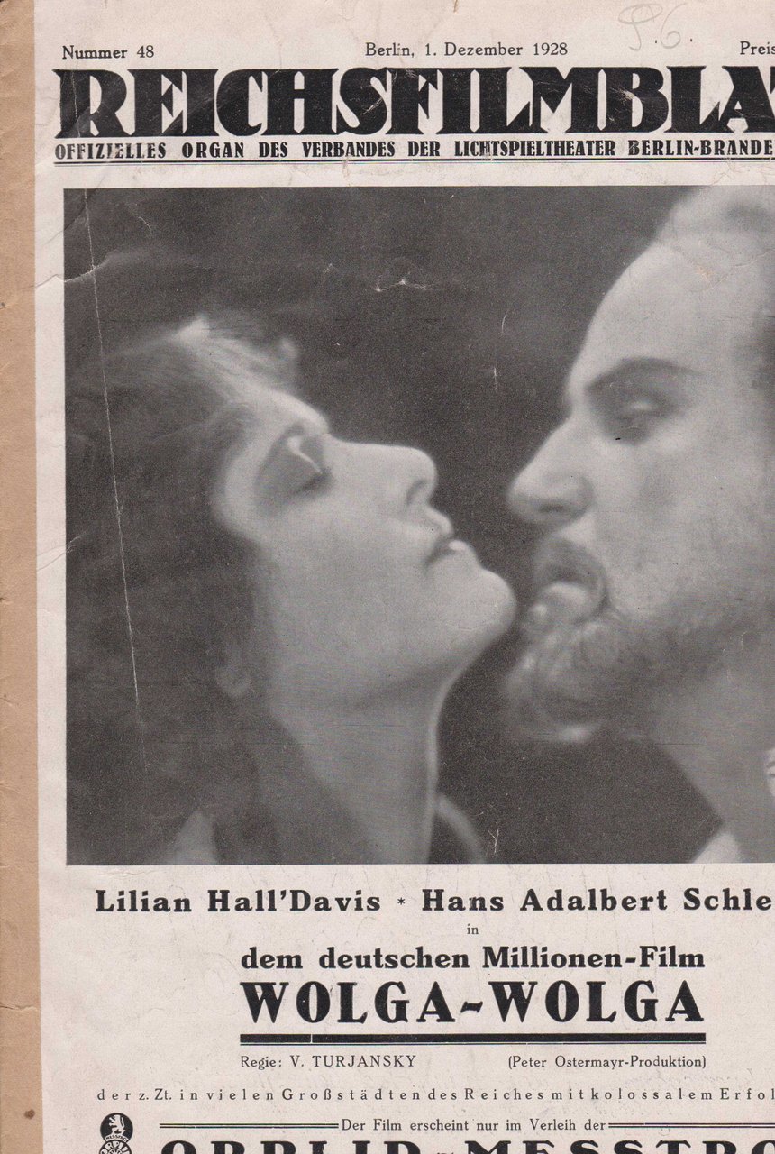 Reichsfilmblatt Nummer 48, 1. Dezember 1928.