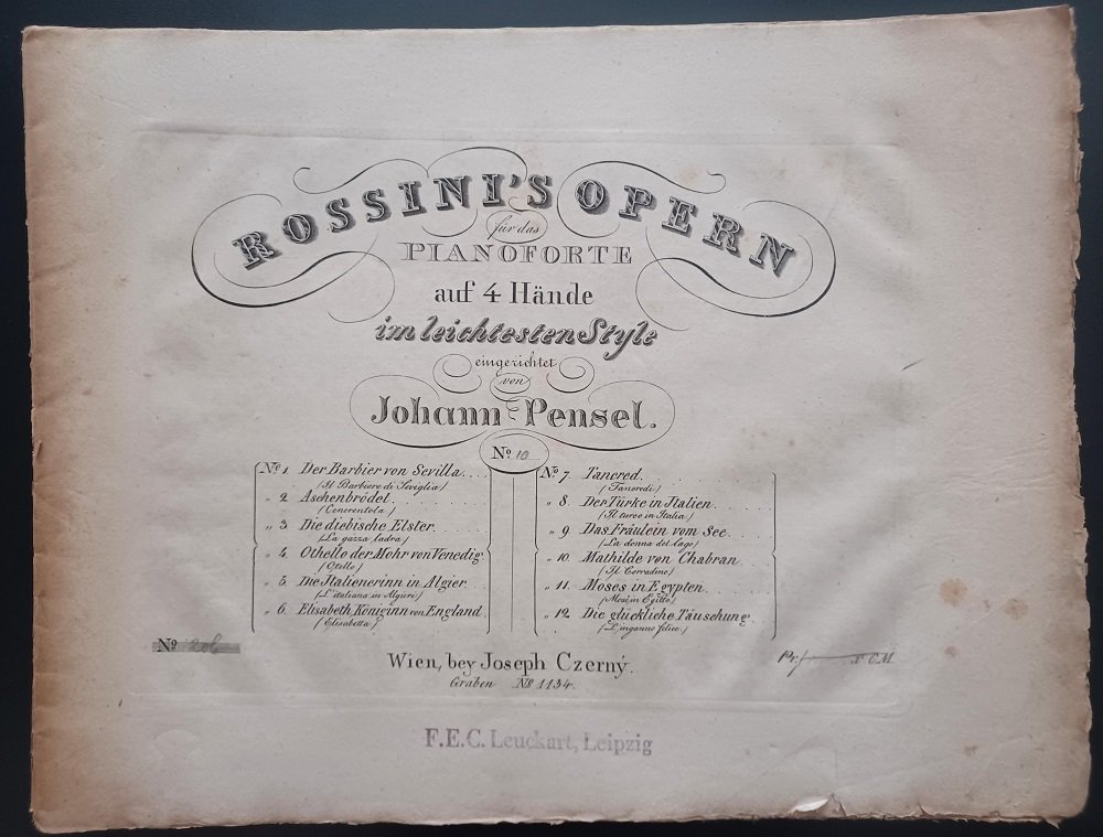 Rossini's Opern für das Pianoforte auf 4 Hände im leichtesten …