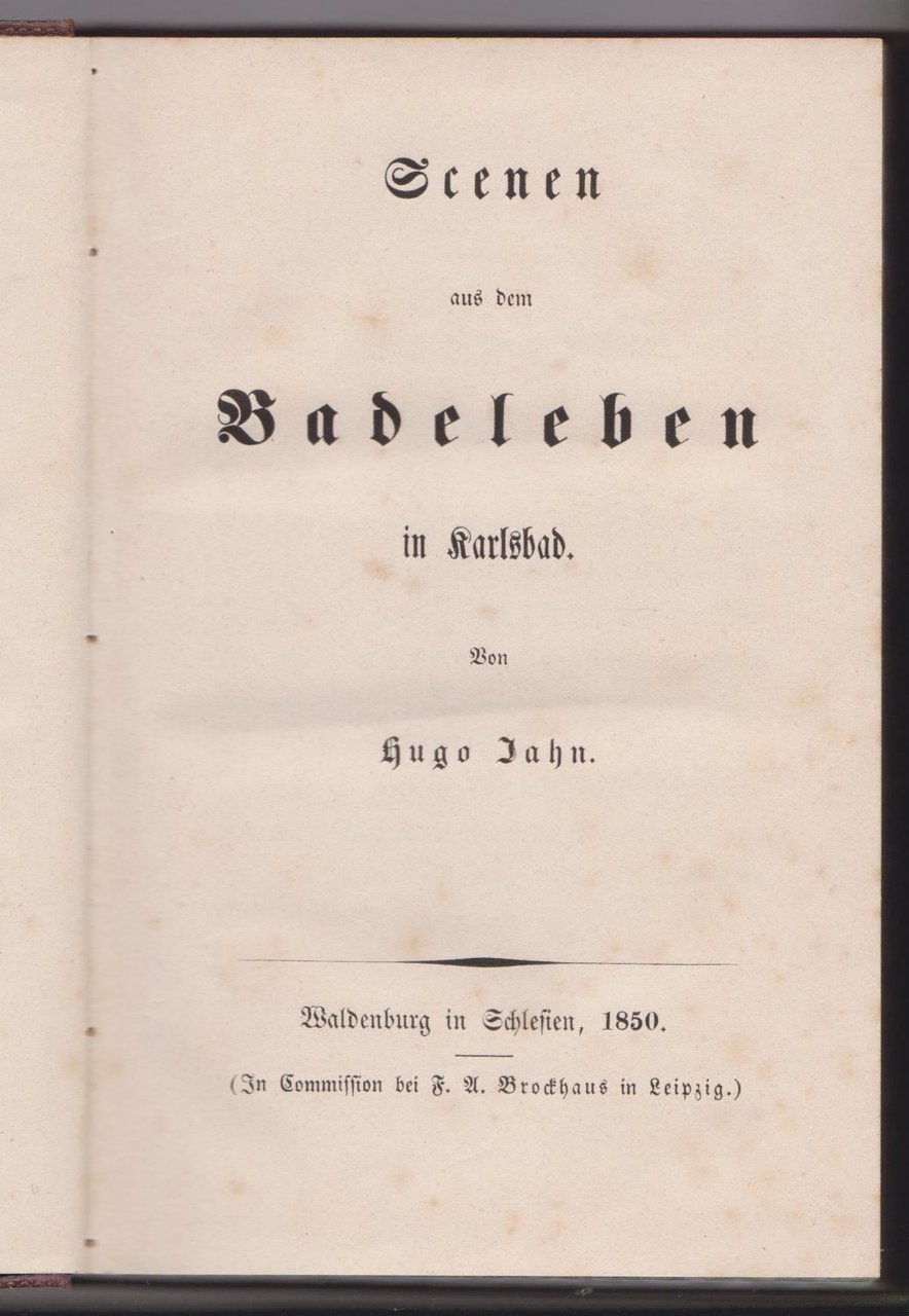 Scenen aus dem Badeleben in Karlsbad.