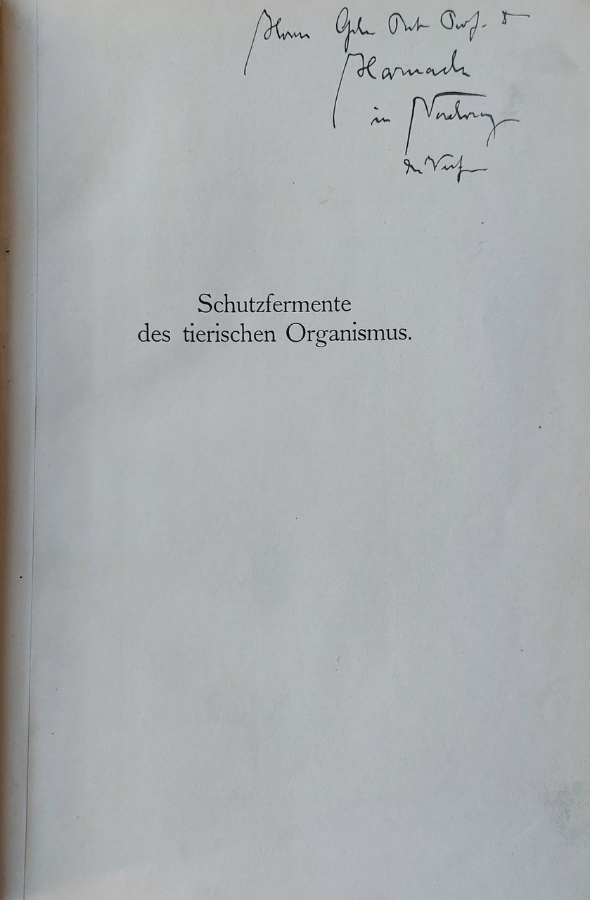 Schutzfermente des tierischen Organismus.