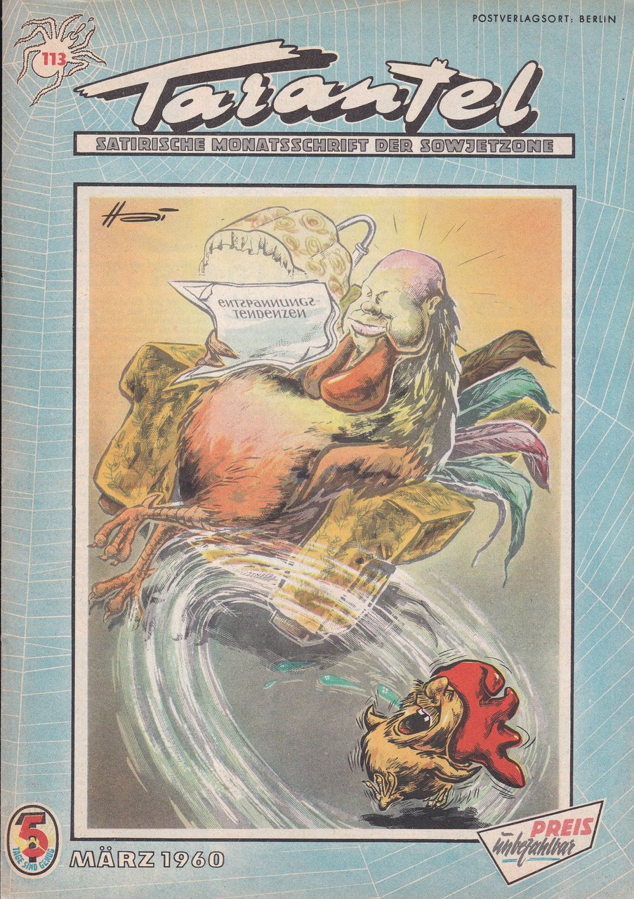 Tarantel. Satirische Monatsschrift der Sowjetzone. März 1960.